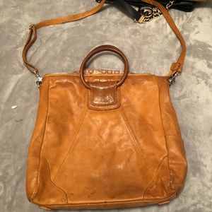 Hobo leather handbag